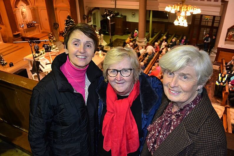 Leap ladies Mary Claire O'Donovan, Catherine Ryan and Betty Keohane enjoying the Phil Coulter concert at St Patrick's Cathedral in Skibbereen.