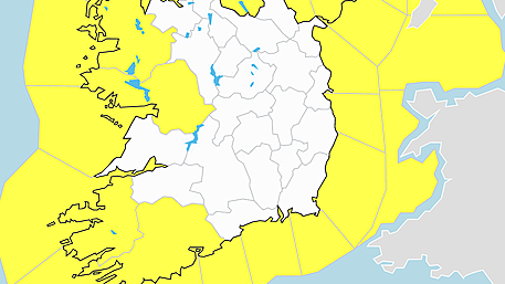 Yellow rainfall warning issued for West Cork Image