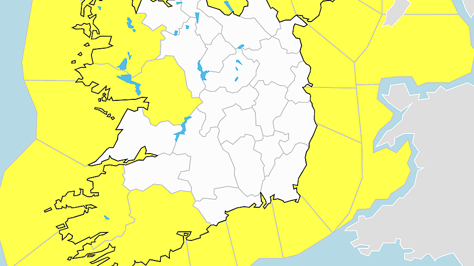 Multiple weather warnings issued for West Cork Image