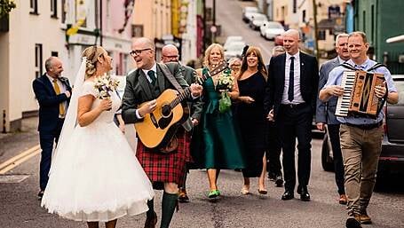 Wedding bells at Ballydehob bar Image