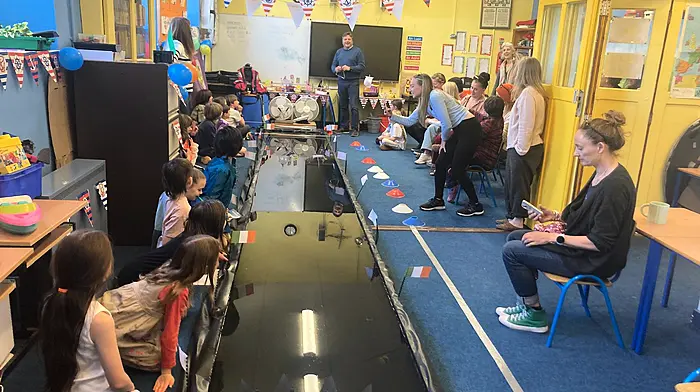 St Matthias National School recently held an indoor regatta at their school where great fun was had by students, staff and family members who attended as special guests. The children were extremely proud of their boats on racing day.