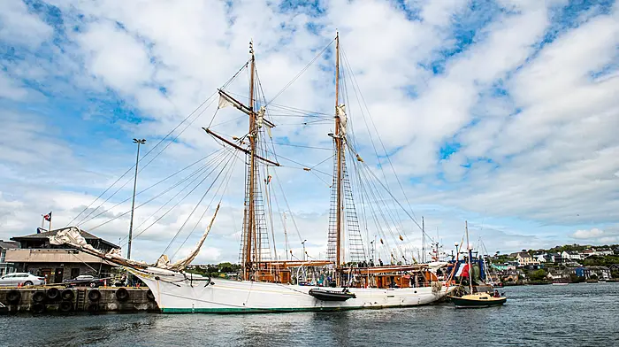 The French vessel 'L'Etoile' will be in Kinsale on Thursday and Friday.   (Photo: John Allen)