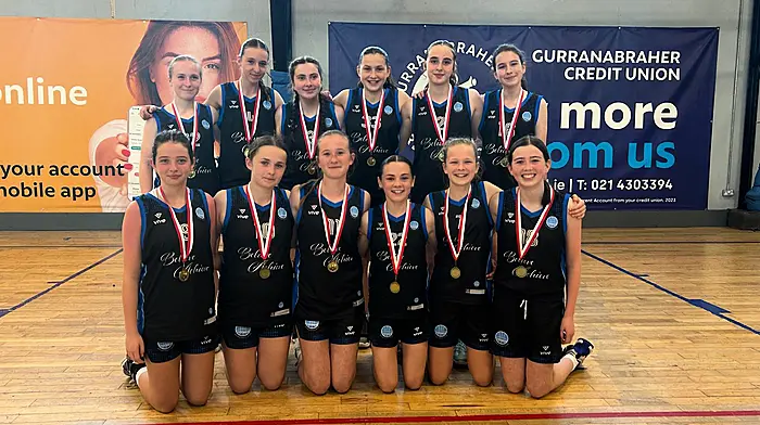 Brilliant Bantry Basketball Club girls’ U14A team completes terrific treble Image