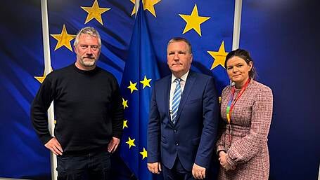 Leap man pursues ‘Valerie’s Law’ in Brussels Image
