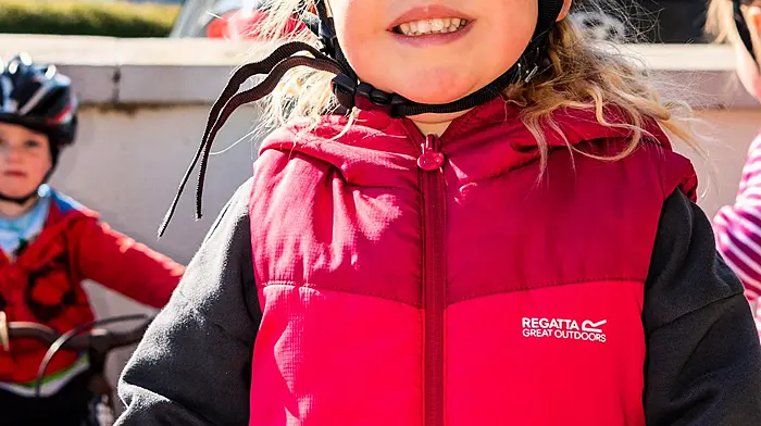 At the kids cycling camp was Veronika Kovalenko from Dunmanway. Below: Jake Harrington, Glengarriff and Tommy Bennet, Dunmanway. (Photo: Andy Gibson)