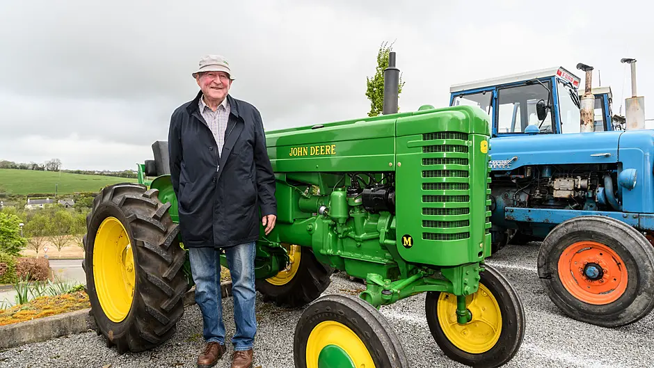 Charlie Deane, Innishannon, with his 1943 John Deere M at the Bandon tractor, truck and car run.  (Photo: David Patterson)