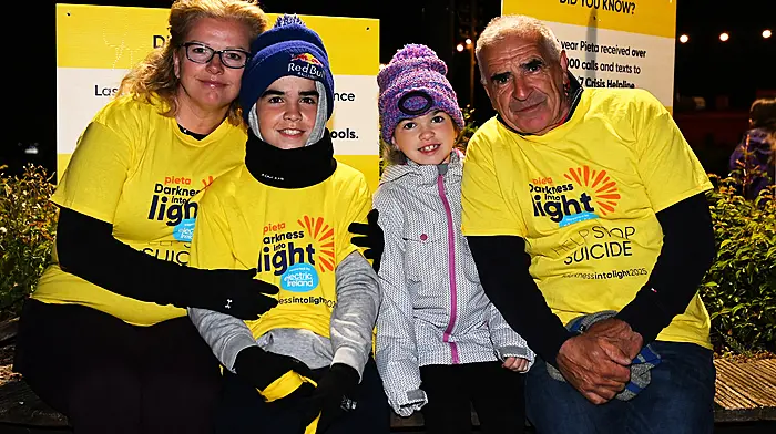 Yvonne, Daniel, Aisling and Mike Dempsey, all from Clonakilty.