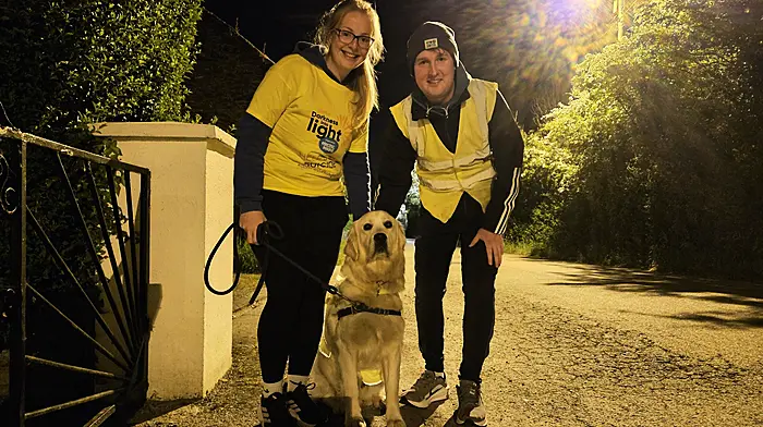 At the Skibb walk were Neisha Twomey, Tony O'Shaughnessy and Seamie.