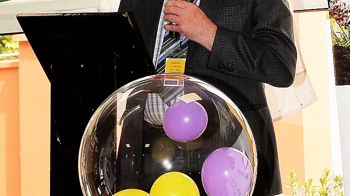 Carbery GAA President Seamus Coakey addressing the large attendance.