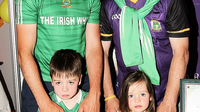 Gabriel Rangers - Mark Cronon and his children Cillian and Caoimhe with Ger O'Donovan.