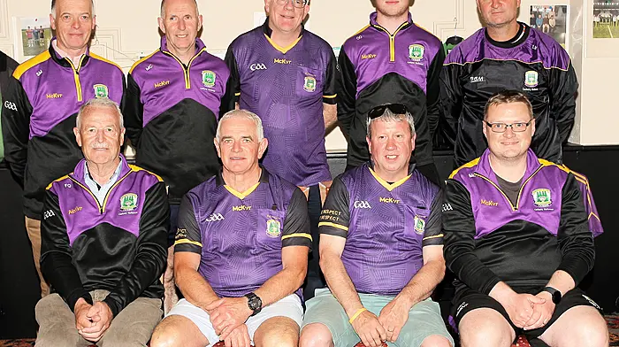 Carbery referees, front, from left, Frank Quill, Pat Lawton, Ger O'Donovan and Ian McCarthy. Back, from left, Connie Murphy, Michael Collins, Stephen Murphy, Oisín Doyle and Jimmy O'Sullivan.