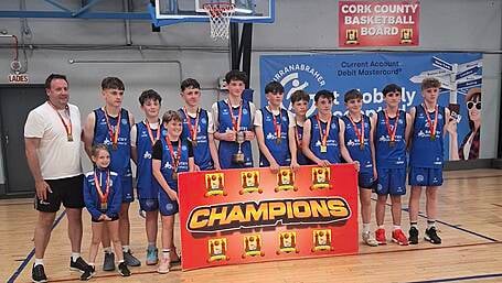 Bantry Basketball Club’s U14A boys crowned Cork champions Image