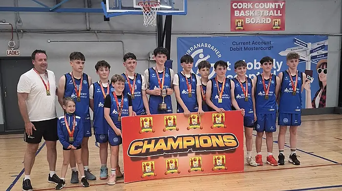 Bantry Basketball Club’s U14A boys crowned Cork champions Image