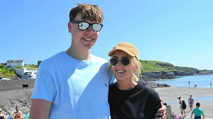 From left: Mia O'Regan enjoying the fun fair at Bandon show. Amelia Tanner from Bantry at the sculling regatta. Claire Crowley and her son Alex Stones at Tragumna beach. (Photos: Andy Gibson & Anne Minihane)