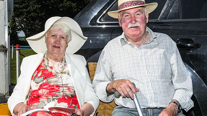 Mary and Tony Enright from Leap enjoy the fine weather at the annual agricultural show that was held at Bandon, Co. Cork. - Picture David Creedon