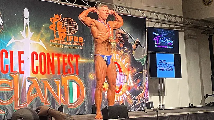 Skibbereen local Michael O’Regan did exceptionally well at the International Muscle Contest which was held last week in Dublin, where he won a total of three medals.