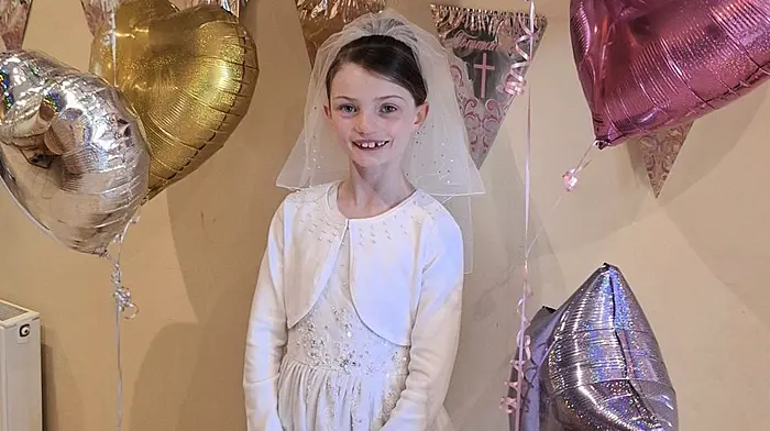 Laura Breen from Goggins Hill National School celebrated her First Holy Communion on May 17th at the Church of the Most Holy Heart of Mary, Goggins Hill, Ballinhassig parish.