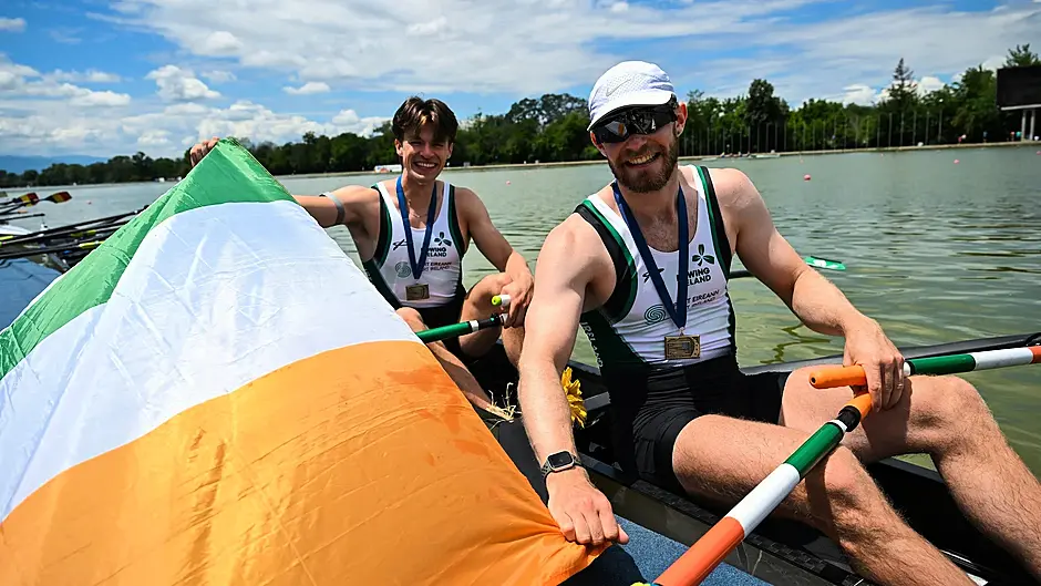 Fintan McCarthy win his first medal as a heavyweight! Image