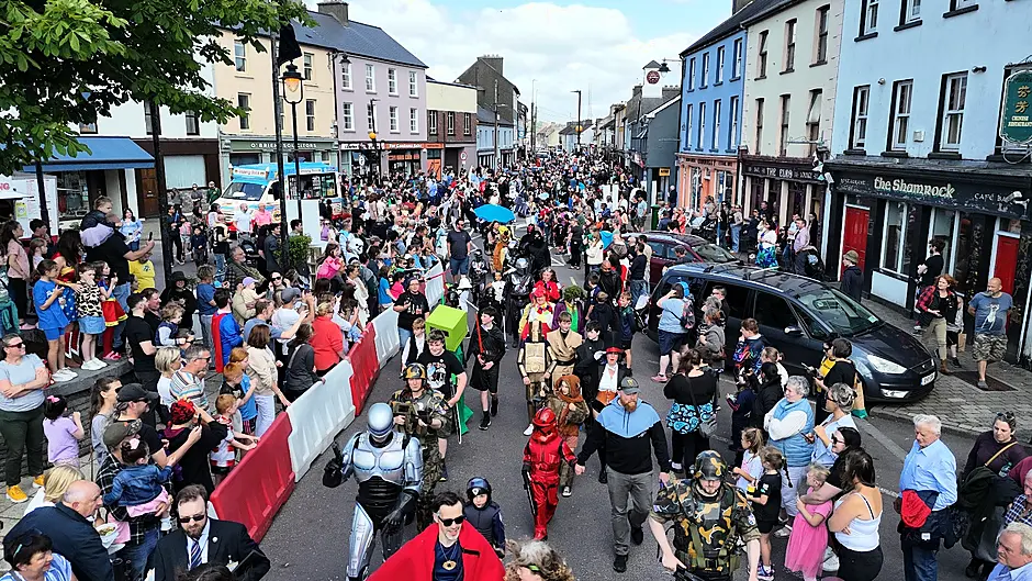 A large crowd from all across the country, and further afield, gathered to watch the main parade at the Feel the Force festival.
