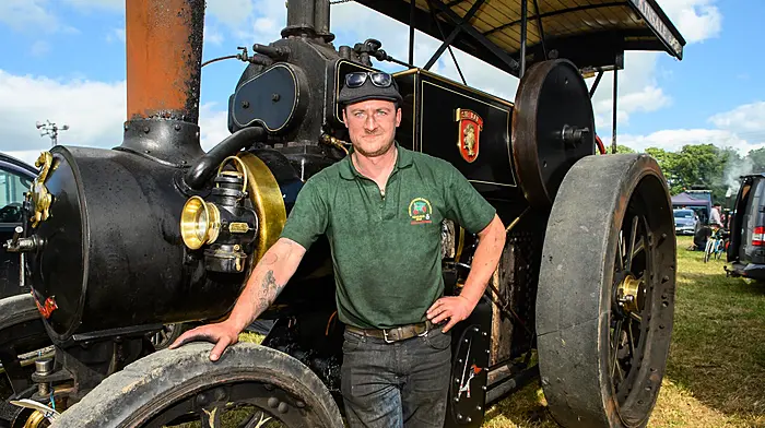Andrew Cast from Kinsale with his 1930 Aveling and Porter Steam traction Engine pictured enjoying the 2025 Innishannon Steam and Vintage Rally.
Picture. John Allen