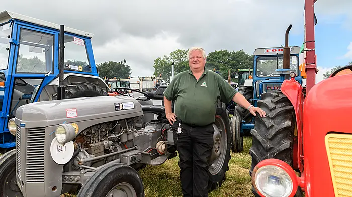 James Keohane (Ballinhassig) enjoying the day at the 28th Annual Innishannon Steam & Vintage Rally in aid of the Irish Cancer Society which has raised almost €2 million since 1997.
Picture: David Patterson, Tractor Run – Cork