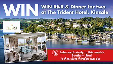 WIN: B&B & Dinner for two at The Trident Hotel, Kinsale Image