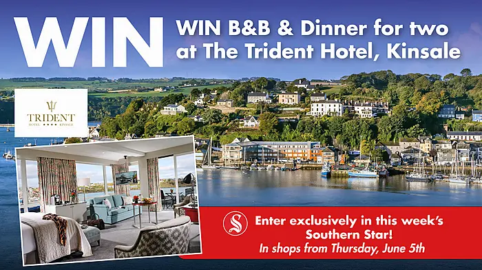 WIN: B&B & Dinner for two at The Trident Hotel, Kinsale Image
