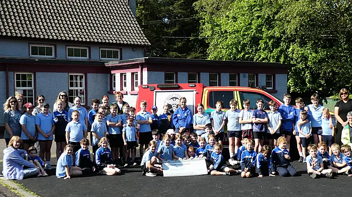 Teachers and pupils of Clogagh National School handed over €700 to West Cork Rapid Response, the proceeds of a special mass held recently to mark the end of Kindness Week at the school
