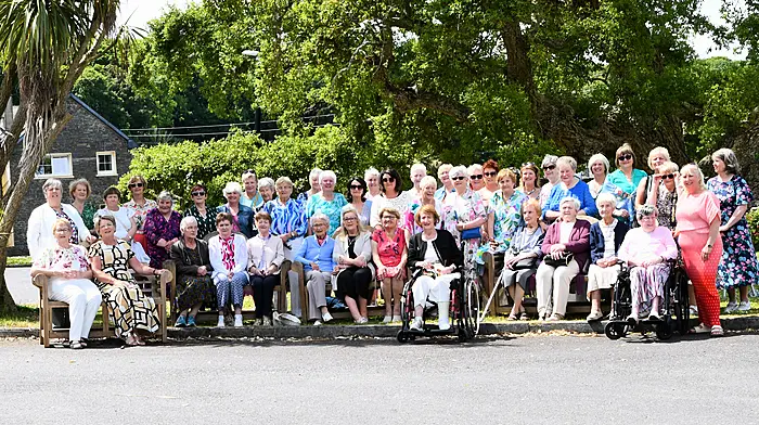 A group of about 55 members of the Timoleague Ladies Club celebrated the club’s 30th anniversary with a special mass in Timoleague before heading to Courtmacsherry Hotel for a well-deserved celebratory meal.