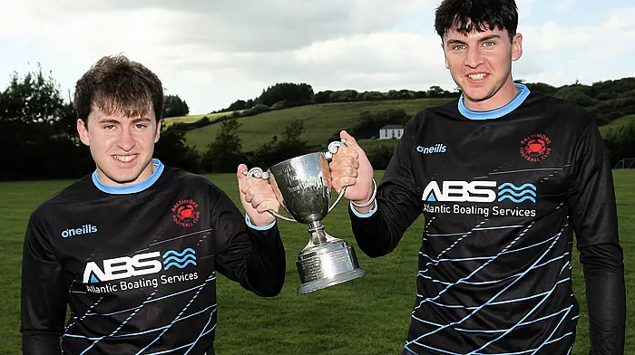 Brothers Danny and Paddy Collins with the cup. (Photo: Paddy Feen)