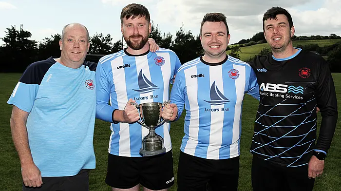 The team management group Sean McCarthy, Kieran O'Driscoll, Adam Cotter and Jason Minihane. (Photo: Paddy Feen)