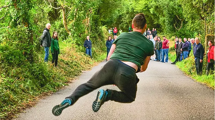 Sport doesn’t get more extreme than this... road bowling Image