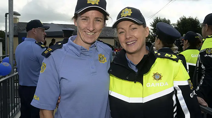 Ruth Collins and Triona Collins at the official opening of Coachford Garda Station. (Photo: Denis Boyle)