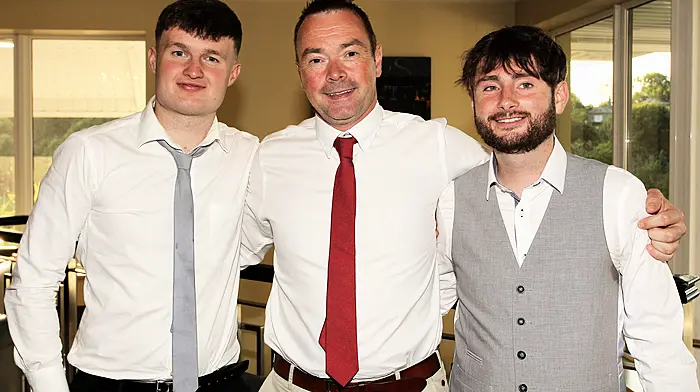 Cian Bowen, Flor O'Sullivan and Andrew Murphy.