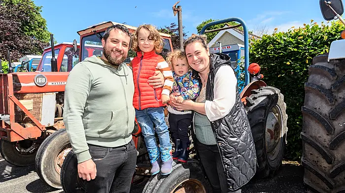 Luca, Marley, Noah and Greta Boggiani (Dunmanway) enjoying their day at St Mary’s Church’s tractor run. (Photo: David Patterson)