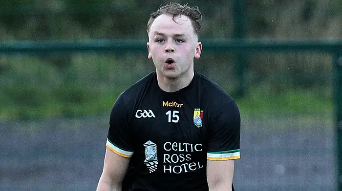 Knock, Knock. Who’s there? John Hodnett with an injury-time Carbery Rangers winner to maintain their perfect record! Image