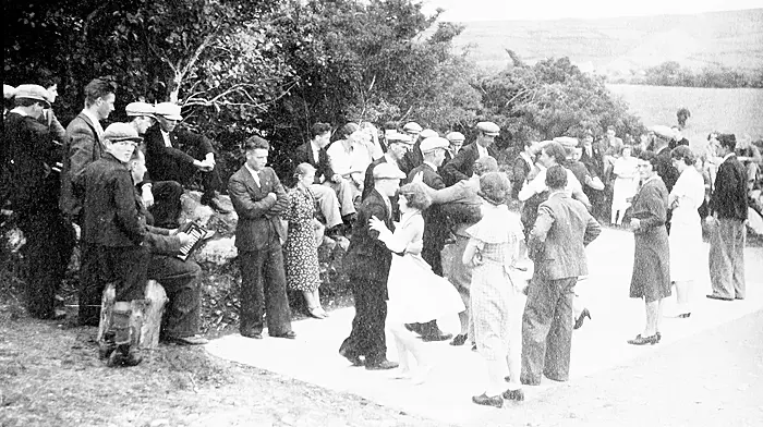 Set dancing at Lough Hyne in the late 1940s.