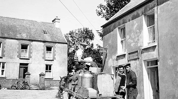 Going to the creamery, Bere Island, c1950s.  (Photo: Bere Island Photo Archive)