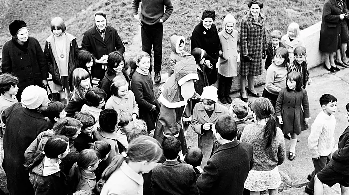 Santa visiting local children at the Bantry Boys' Club, 1971.  (Photo: Ian Vickery)