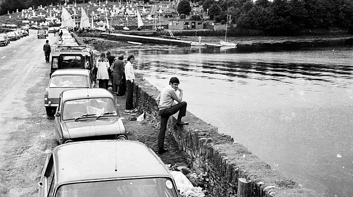 Watching the regatta in 1973.  (Photo: Ian Vickery)