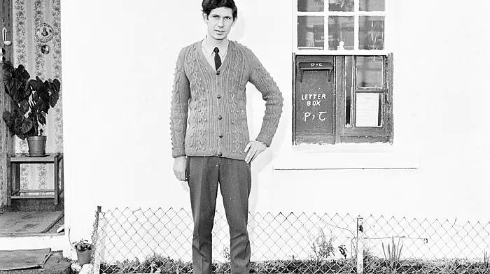 Barry Desmond (RIP) At the Whiddy Post Office in 1972.