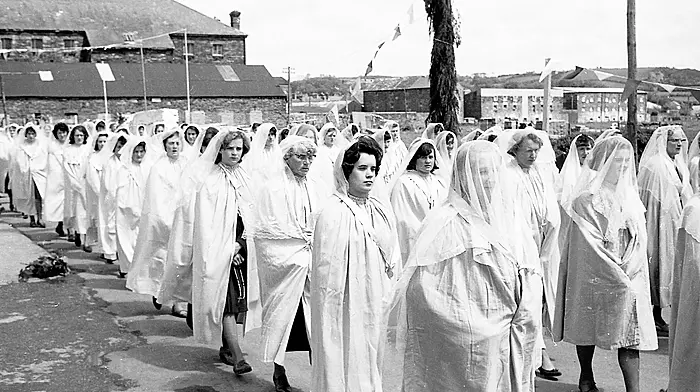 Participants at the annual Eucharistic procession in Clonakilty on May 28th, 1964.