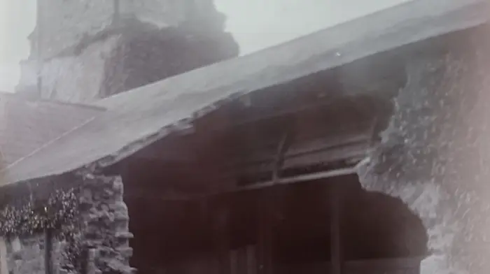 Building work at St Multose, 1898.