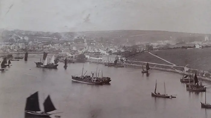 Kinsale Harbour taken from near the Spaniard, 1898.