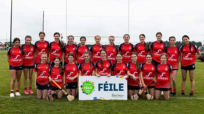 The Blarney side which competed at the John West Féile na nGael Camogie and Hurling National  Finals 2025 at Halo Tiles Wexford GAA Centre of Excellence. Sponsored for the tenth time by John West, it is one of the biggest underage sporting events on the continent. Pic: Mary Browne.

The Blarney side which competed at the John West Féile na nGael Camogie and Hurling National  Finals 2025 at Halo Tiles Wexford GAA Centre of Excellence. Sponsored for the tenth time by John West, it is one of the biggest underage sporting events on the continent. Pic: Mary Browne.