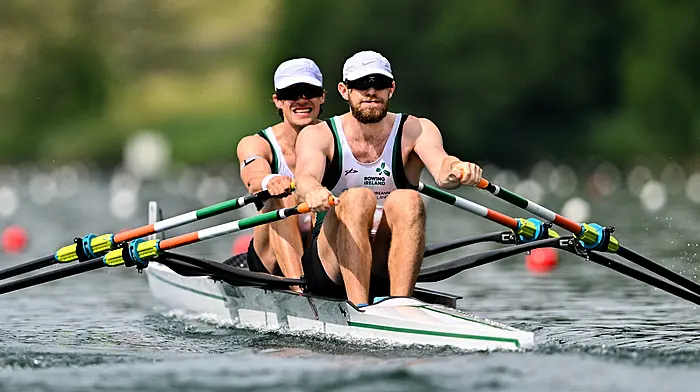 They're in different boats, but Fintan McCarthy and Paul O'Donovan are battling for World Rowing Cup medals Image