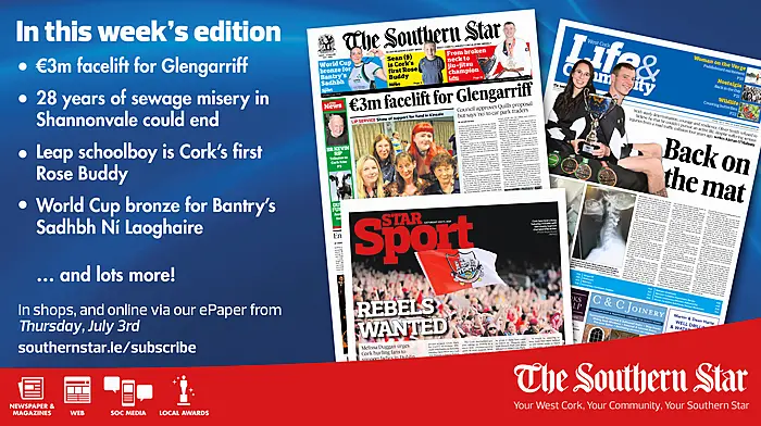 THE SOUTHERN STAR IS IN STORES NOW: €3m facelift for Glengarriff; Back on the jiu jitsu mat; Bantry para rower on winning a bronze medal Image