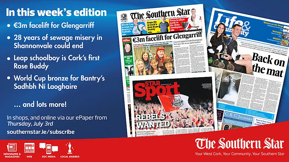 THE SOUTHERN STAR IS IN STORES NOW: €3m facelift for Glengarriff; Back on the jiu jitsu mat; Bantry para rower on winning a bronze medal Image