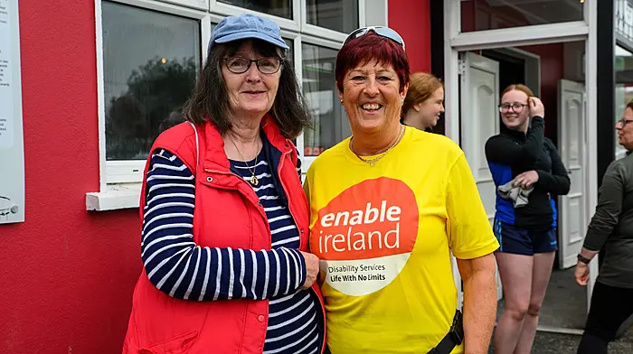 REPRO FREE
Pictured at the Castletown Fundraising Rally, Coppeen, Co. Cork in support of Enable Ireland are Anne Walsh, Murragh and Pat Crowley, Kilmichael.
Picture. John Allen