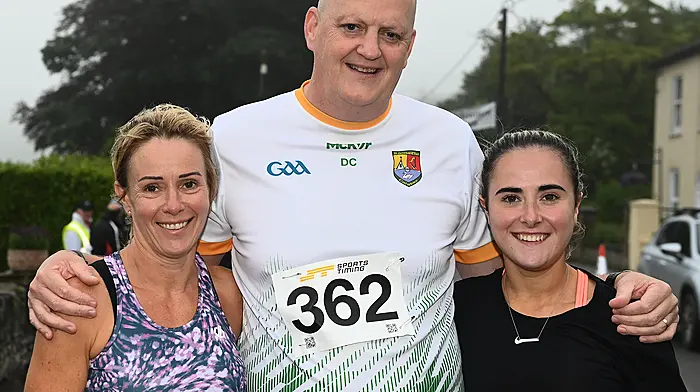 Ellen Ahern, Denis Calnan and Laura Ahern, all from Rosscarbery, took part in last Friday's 10km road race in Courtmacsherry.  (Photo: Martin Walsh)